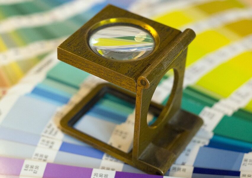 color chart, magnifying glass, printer-1175456.jpg