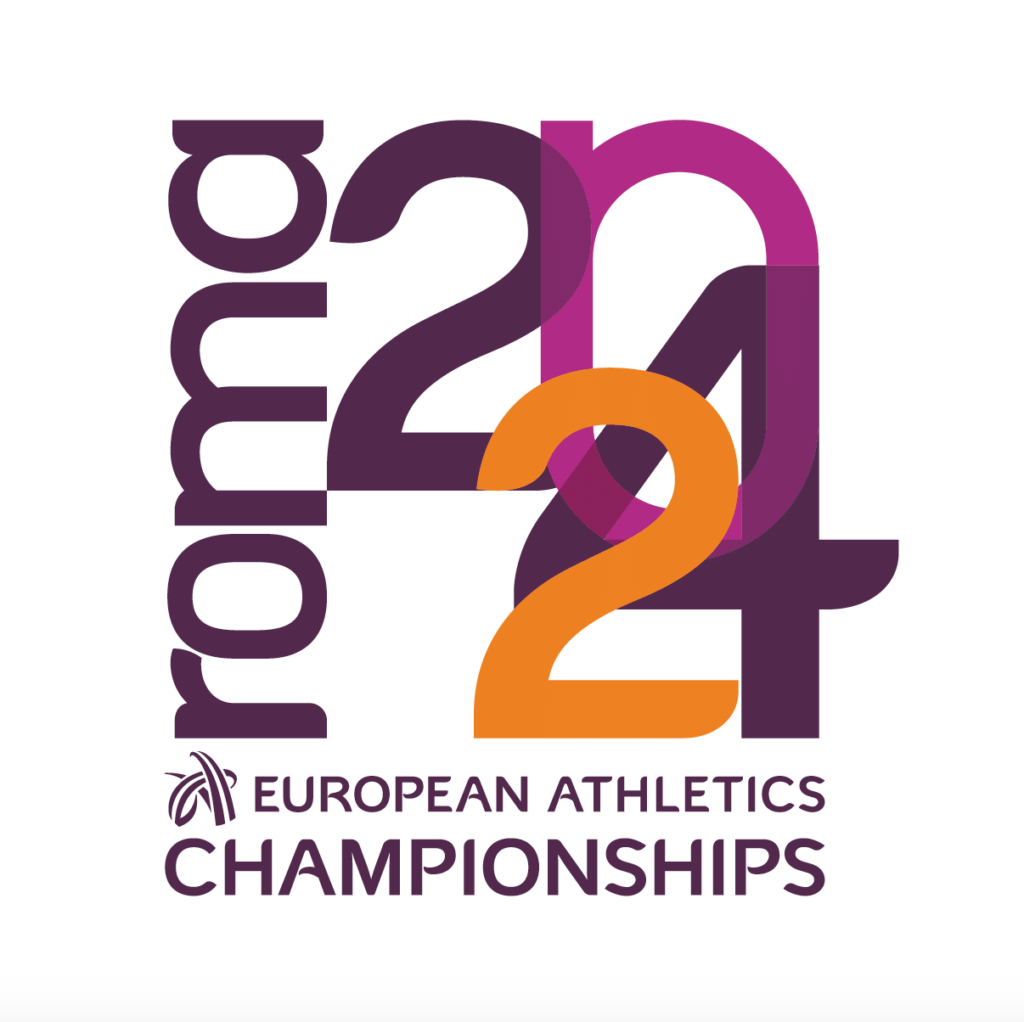 Logo Europei di Atletica Roma 2024 (European Athletics Championships)