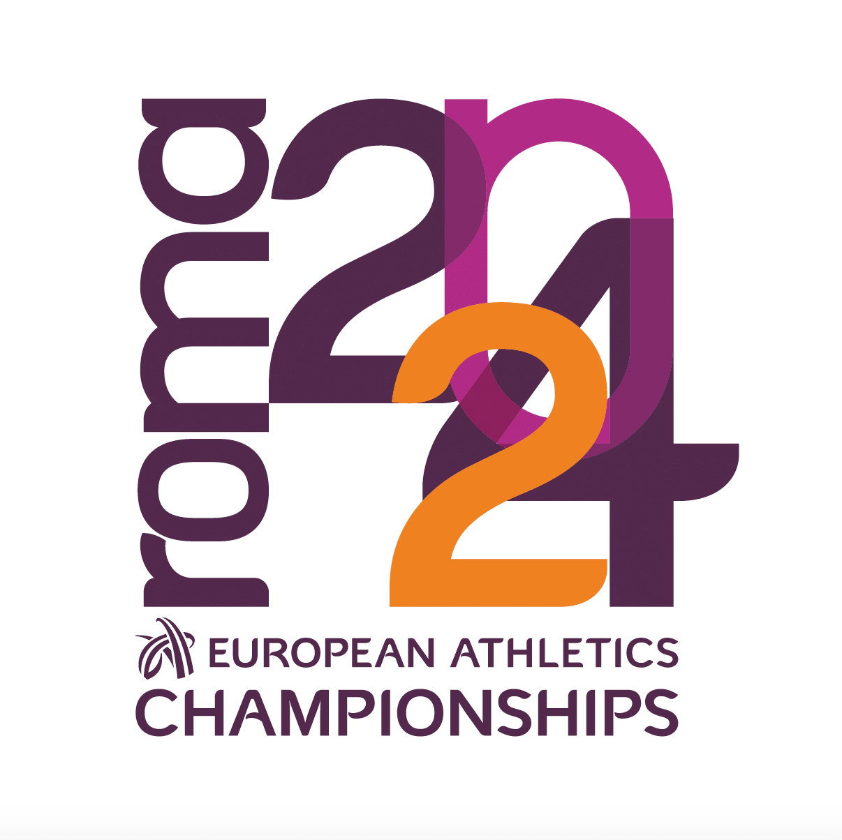 Logo Europei di Atletica Roma 2024