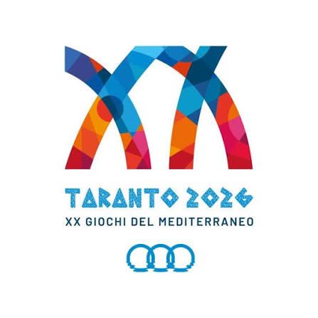 Logo XX Giochi del Mediterraneo Taranto 2026